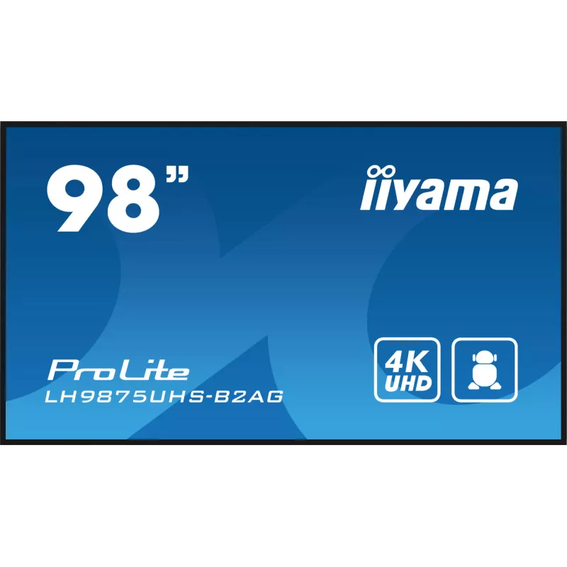 Digitaalne infokuva iiyama LH9875UHS-B2AG 97.5 tolli LED 4K Ultra HD 3840 x 2160