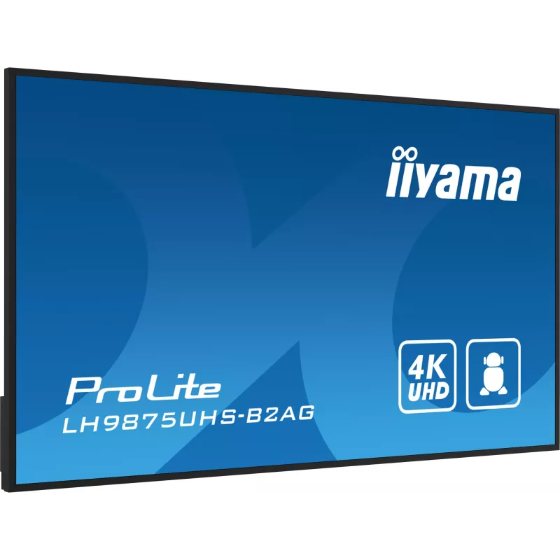 Digitaalne infokuva iiyama LH9875UHS-B2AG 97.5 tolli LED 4K Ultra HD 3840 x 2160