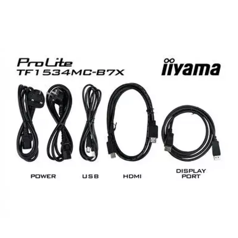 iiyama TF1534MC-B7X arvutimonitor 38,1 cm (15 tolli) 1024 x 768 pikslit XGA LED puuteekraan mitme kasutajaga must