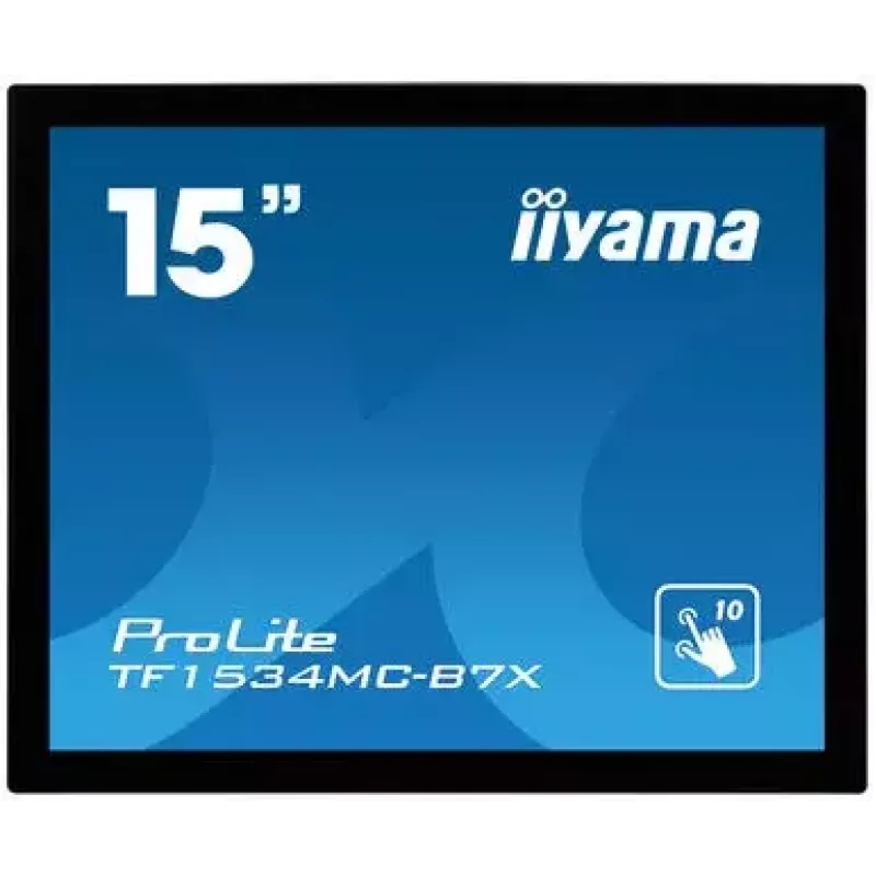 iiyama TF1534MC-B7X arvutimonitor 38,1 cm (15 tolli) 1024 x 768 pikslit XGA LED puuteekraan mitme kasutajaga must