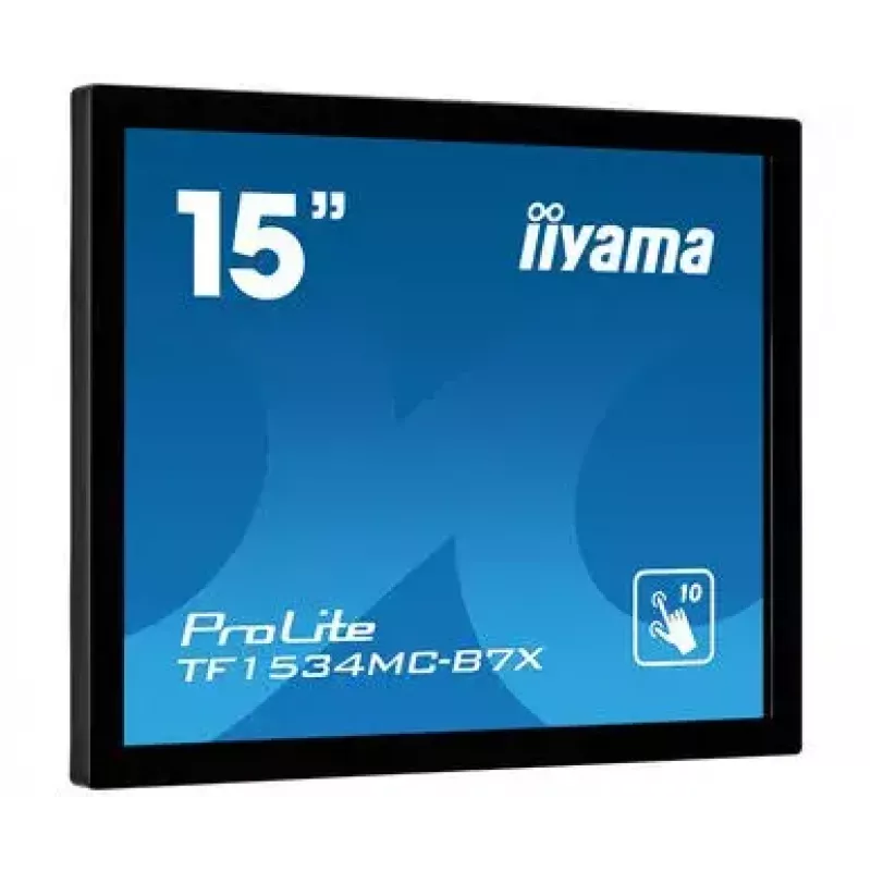 iiyama TF1534MC-B7X arvutimonitor 38,1 cm (15 tolli) 1024 x 768 pikslit XGA LED puuteekraan mitme kasutajaga must