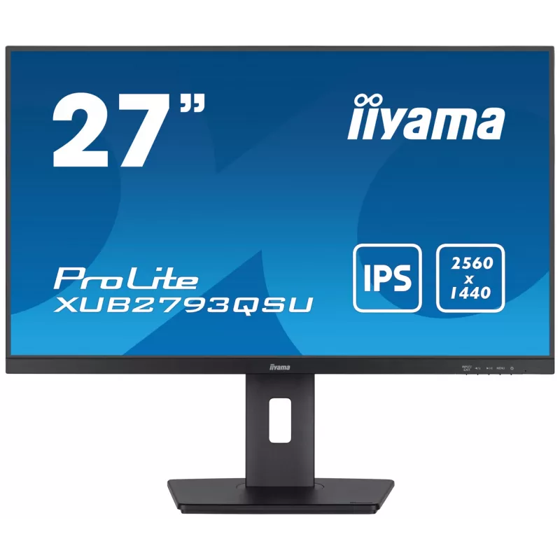 iiyama XUB2793QSU-B7 arvutimonitor 68,6 cm (27 tolli) 2560 x 1440 pikslit Quad HD LED must
