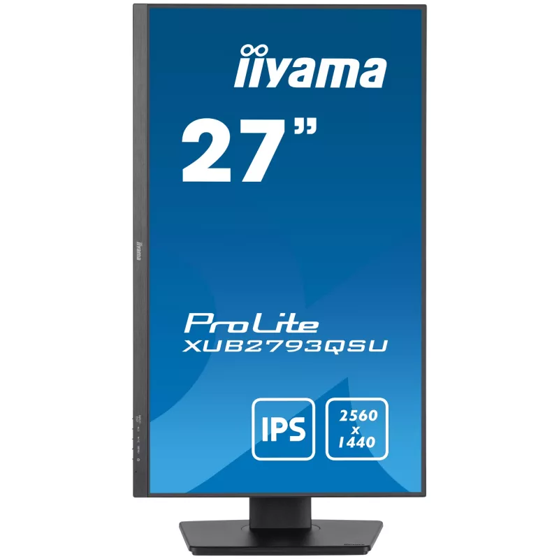 iiyama XUB2793QSU-B7 arvutimonitor 68,6 cm (27 tolli) 2560 x 1440 pikslit Quad HD LED must