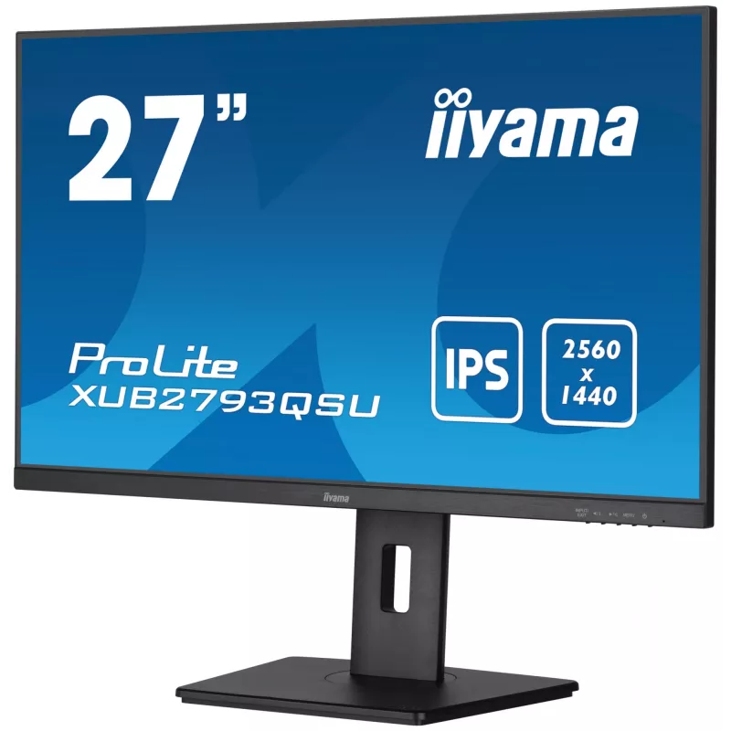 iiyama XUB2793QSU-B7 arvutimonitor 68,6 cm (27 tolli) 2560 x 1440 pikslit Quad HD LED must