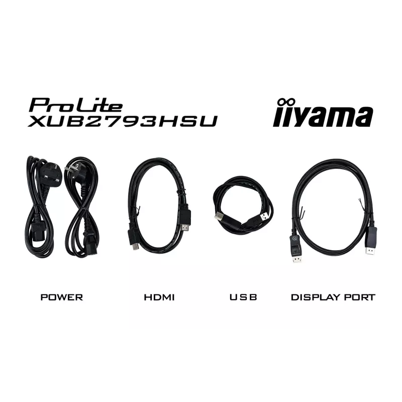 iiyama XUB2793QSU-B7 arvutimonitor 68,6 cm (27 tolli) 2560 x 1440 pikslit Quad HD LED must