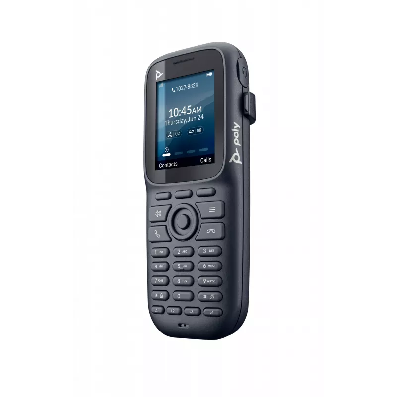 HP Poly Rove 20 DECT-telefonitoru, must, TFT, 128 x 160 pikslit, ENERGY STAR, 300 h, 35 h