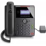 IP-telefon POLY Edge B10 must, juhtmega mikrofon, 2 liini, LCD-ekraan