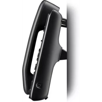 IP-telefon POLY Edge B10 must, juhtmega mikrofon, 2 liini, LCD-ekraan