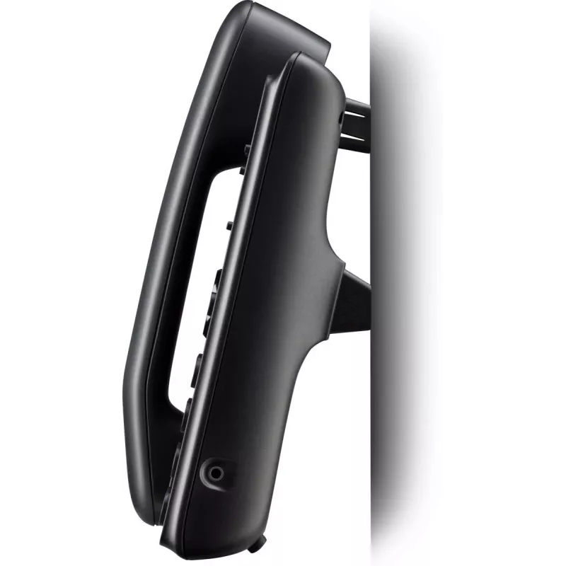 IP-telefon POLY Edge B10 must, juhtmega mikrofon, 2 liini, LCD-ekraan