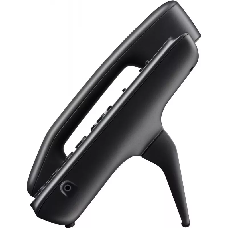IP-telefon POLY Edge B10 must, juhtmega mikrofon, 2 liini, LCD-ekraan