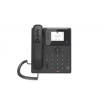 Laua-IP-telefon Poly HP CCX 350 Microsoft Teams, PoE-toega, ärimeedia telefon