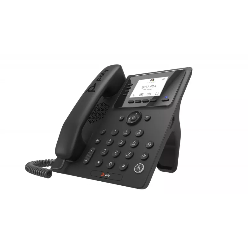 Laua-IP-telefon Poly HP CCX 350 Microsoft Teams, PoE-toega, ärimeedia telefon