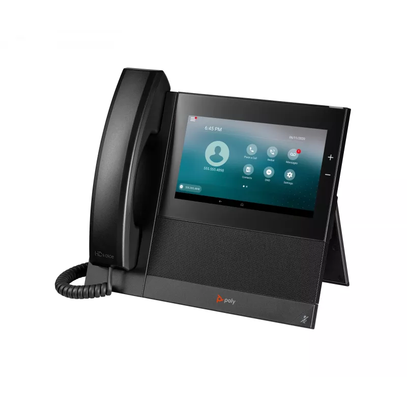 HP Poly CCX 600 äriklassi meediafon avatud SIP-iga ja PoE-toega