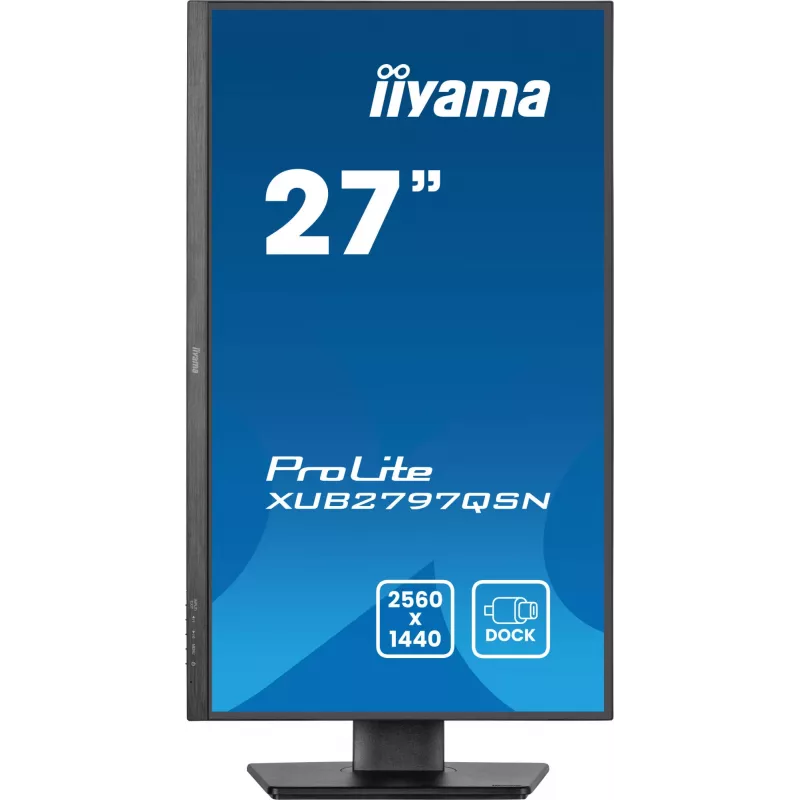 iiyama ProLite XUB2797QSN-B2 arvutimonitor 68,6 cm (27 tolli) 2560 x 1440 pikslit Quad HD LED must