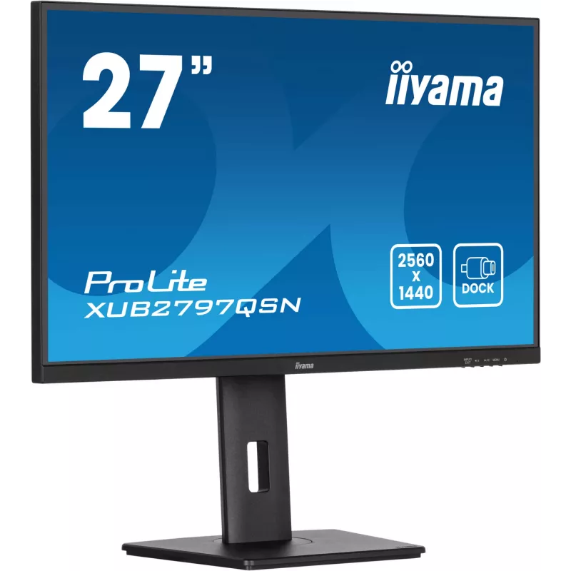 iiyama ProLite XUB2797QSN-B2 arvutimonitor 68,6 cm (27 tolli) 2560 x 1440 pikslit Quad HD LED must