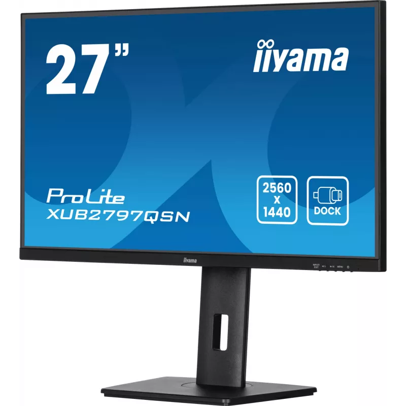 iiyama ProLite XUB2797QSN-B2 arvutimonitor 68,6 cm (27 tolli) 2560 x 1440 pikslit Quad HD LED must