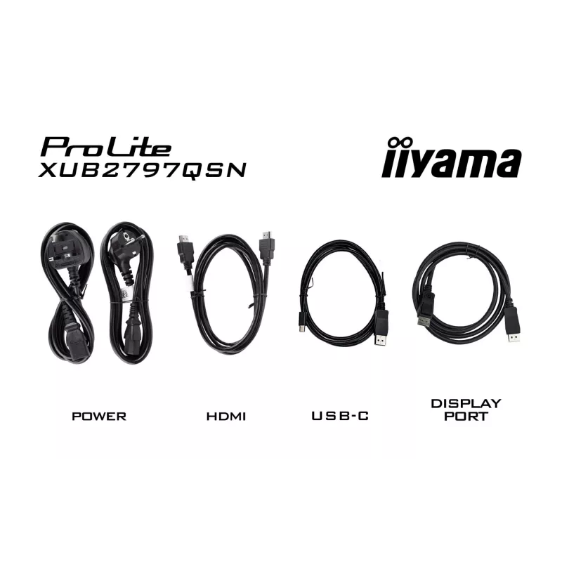 iiyama ProLite XUB2797QSN-B2 arvutimonitor 68,6 cm (27 tolli) 2560 x 1440 pikslit Quad HD LED must