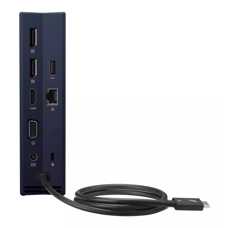 Dokkimisjaam ASUS SimPro Dock 2 juhtmega Thunderbolt 3 — HDMI 2.0, DP 1.4, VGA, 3x USB-A, TB3 host, Gigabit Ethernet, Kensingtoni lukk