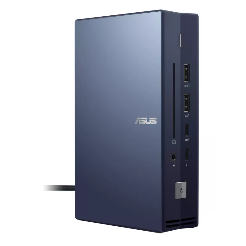 Dokkimisjaam ASUS SimPro Dock 2 juhtmega Thunderbolt 3 — HDMI 2.0, DP 1.4, VGA, 3x USB-A, TB3 host, Gigabit Ethernet, Kensingtoni lukk