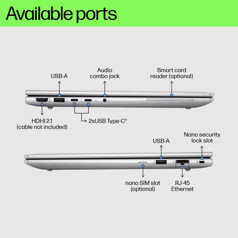HP EliteBook 660 G11 Intel Core Ultra 5 125U sülearvuti 40,6 cm (16 tolli) WUXGA 16 GB DDR5-SDRAM 512 GB SSD Wi-Fi 6E (802.11ax) Windows 11 Pro AI PC hõbedane