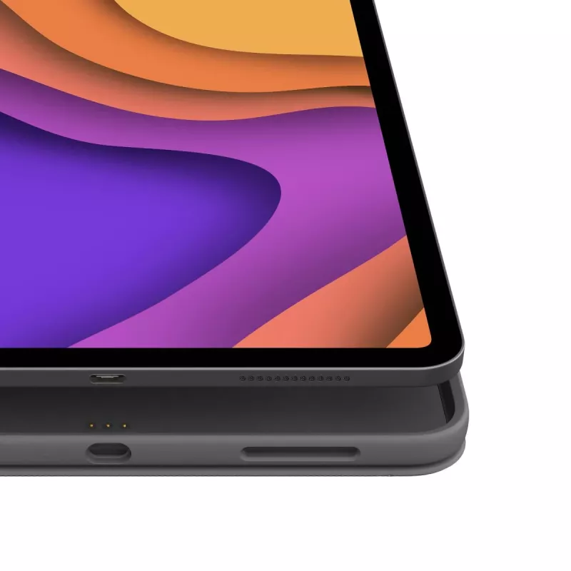 LOGITECH Folio Touch tagasivalgustusega klaviatuurikorpus puuteplaadiga Oxford Grey iPad Air (4. põlvkond) jaoks, saksa Qwertz