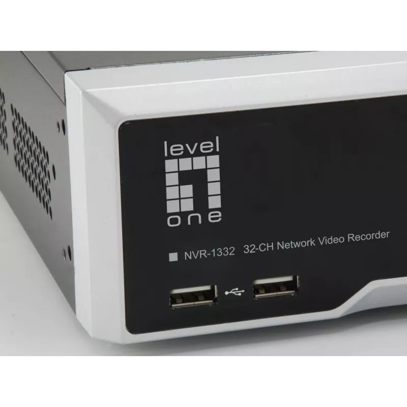 LevelOne NVR-1332 4 pesaga võrgusalvesti H265 32 kanalit 3840x2160