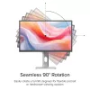 ALOGIC lauamonitor - Clarity Pro - 27 tolli - 3840x2160 (4K UHD) koos 65 W PD ja veebikaameraga