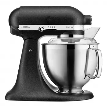 Köögikombain KITCHENAID ARTISAN 5KSM185PS — 4,8 L roostevabast terasest kauss, 300 W, 10 kiirust, must