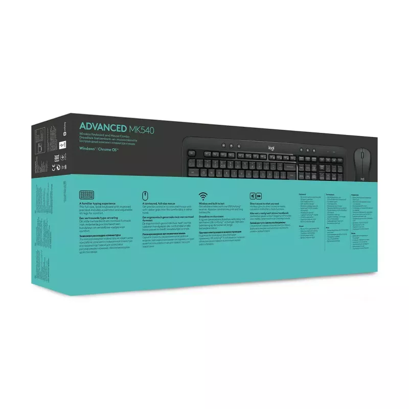 LOGITECH Mk540 Advanced juhtmeta klaviatuuri ja hiire komplekt - Azerty Belgia