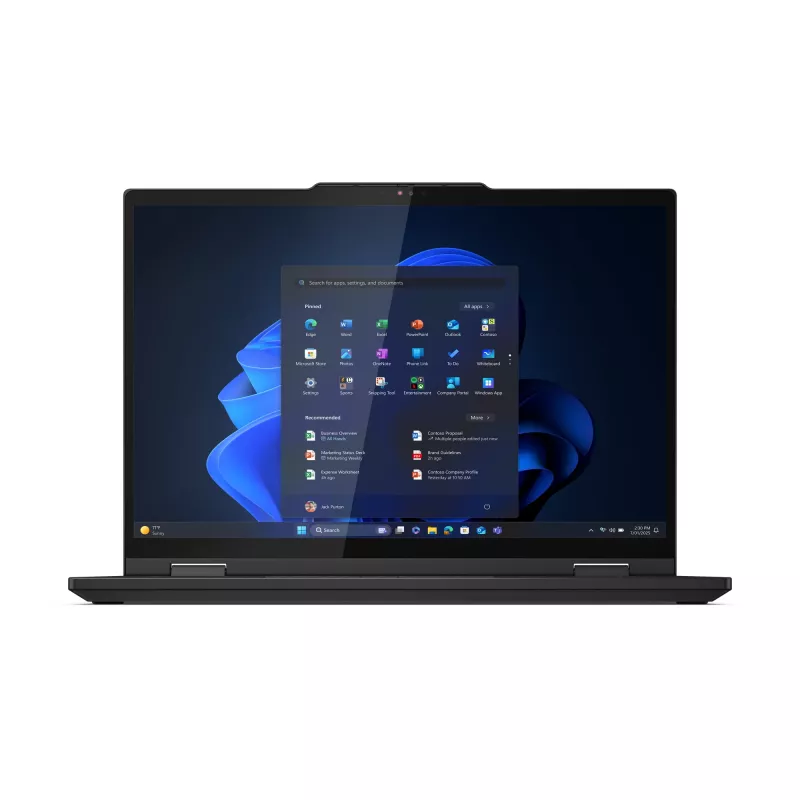 Lenovo ThinkPad T14s 2-in-1 Gen 1 Intel Core Ultra 7 255U hübriid (2-in-1) 35,6 cm (14 tolli) puutetundlik WUXGA 32 GB LPDDR5x-SDRAM 1 TB SSD Wi-Fi 7 (802.11be) Windows 11 Pro Saksa Must