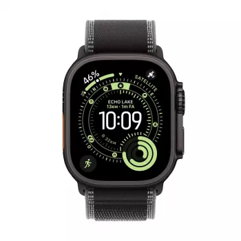 APPLE Watch Ultra 3 (2025) LTE 49mm titaankorpus koos Trail Loop S/M - must/tumehall