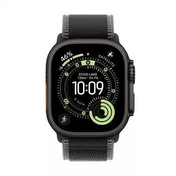 APPLE Watch Ultra 3 (2025) LTE 49mm titaankorpus koos Trail Loop M/L - must/tumehall