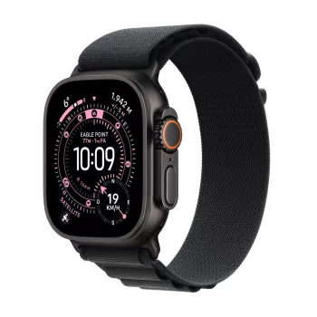 Nutikell Apple Watch Ultra 3 GPS + Cellular 49mm musta titaanist korpusega ja musta Alpine Loop keskmise suurusega rihmaga