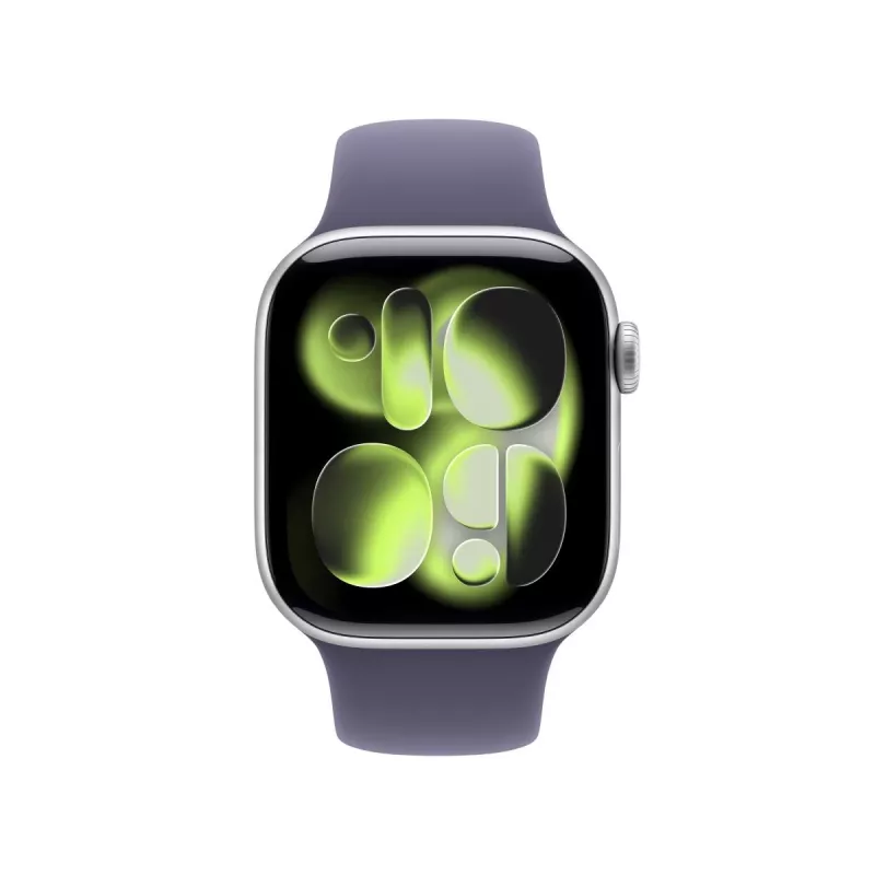 APPLE Watch Series 11 GPS 42mm hõbedane alumiiniumkorpus lilla udu spordirihmaga S/M