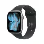 APPLE Watch Series 11 GPS 46mm tumehall alumiiniumkorpus musta Sport-rihmaga S/M