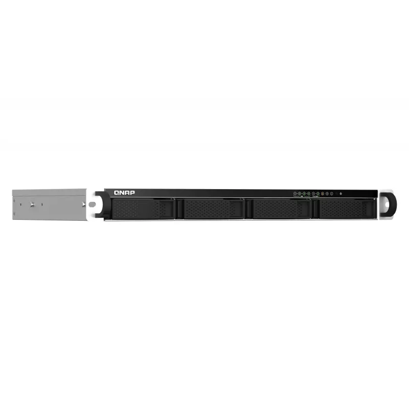 QNAP TS-464eU NAS Rack (1U) Intel® Celeron® N5095 8 GB DDR4 0 TB QNAP Turbo System Alumiinium, Must