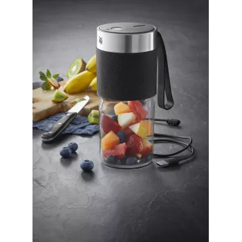 WMF KITCHENminis 0416700011 0,3 L lauamikser 50 W Must, Roostevaba teras, Läbipaistev