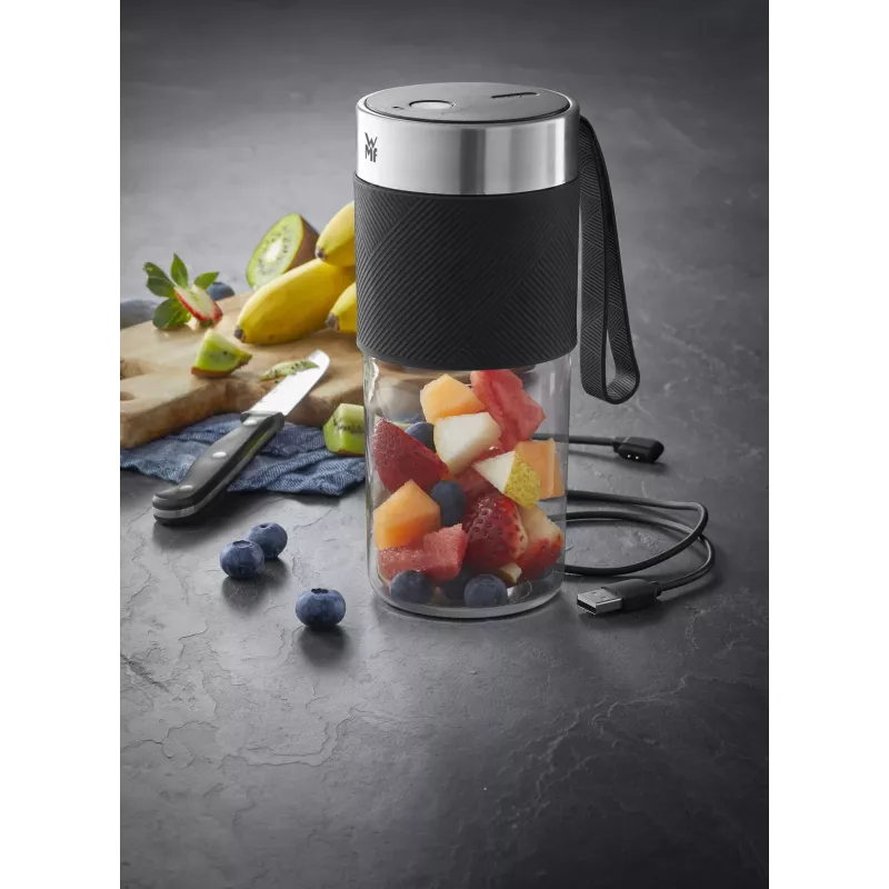 WMF KITCHENminis 0416700011 0,3 L lauamikser 50 W Must, Roostevaba teras, Läbipaistev