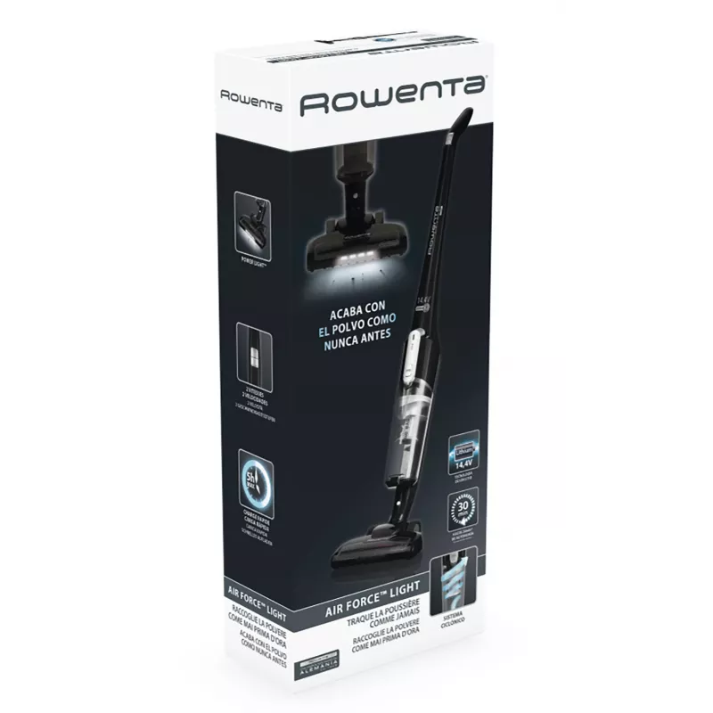 Rowenta Air Force Light RH6545 Stick vacuum aku Dry Bagless 0.65 L Must