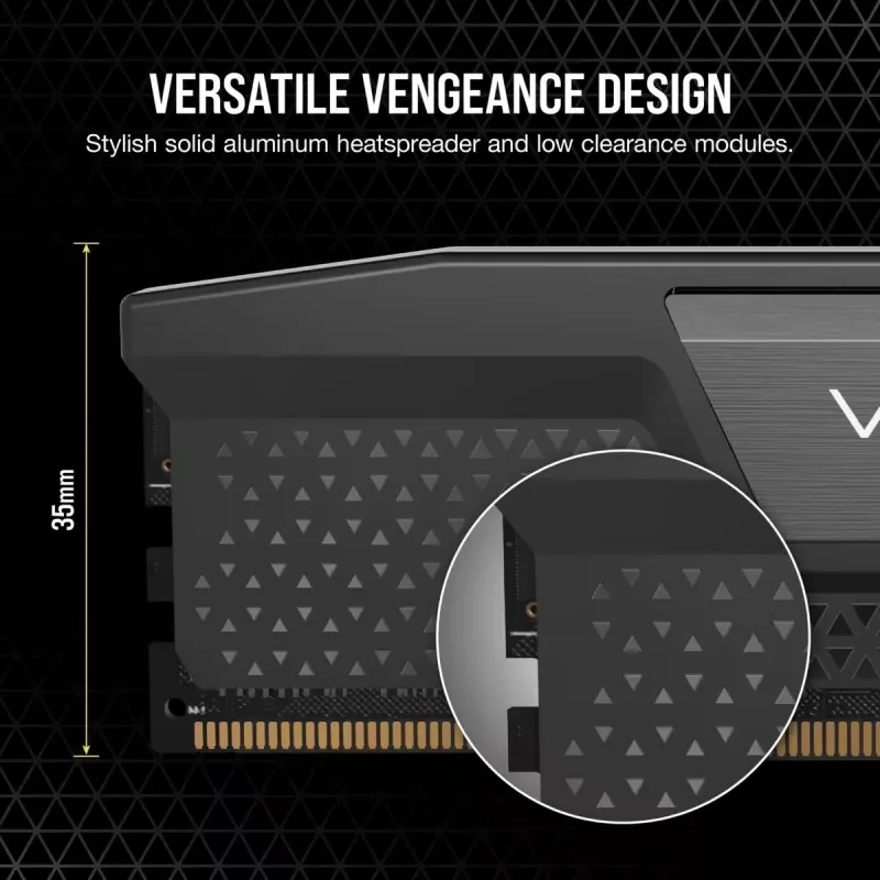 CORSAIR Memory 32GB (2x16gb) DDR5 Dram 6400mt/s CL36 Memory Kit Vengeance - Must