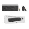 Logitech MK470 juhtmeta klaviatuur+hiir, grafiit, hiir kaasas, QWERTY US, USB