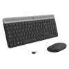 Logitech MK470 juhtmeta klaviatuur+hiir, grafiit, hiir kaasas, QWERTY US, USB