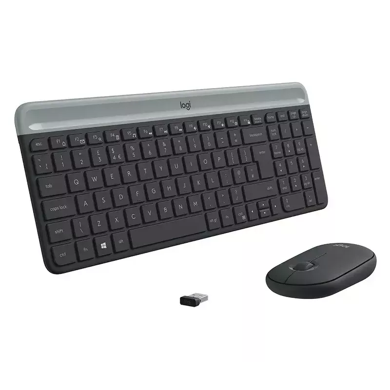 Logitech MK470 juhtmeta klaviatuur+hiir, grafiit, hiir kaasas, QWERTY US, USB