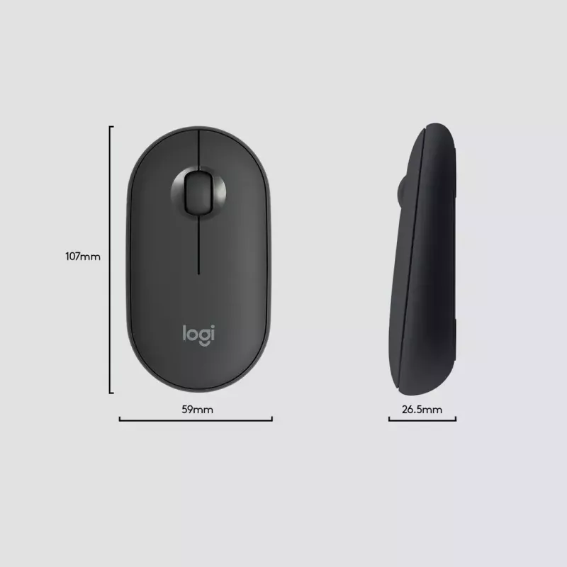 Logitech MK470 juhtmeta klaviatuur+hiir, grafiit, hiir kaasas, QWERTY US, USB