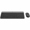 Logitech MK470 juhtmeta klaviatuur+hiir, grafiit, hiir kaasas, QWERTY US, USB