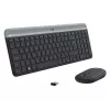 Logitech MK470 juhtmeta klaviatuur+hiir, grafiit, hiir kaasas, QWERTY US, USB