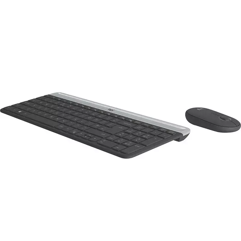 Logitech MK470 juhtmeta klaviatuur+hiir, grafiit, hiir kaasas, QWERTY US, USB