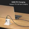 Equip 128432 USB-kaabel USB 3.2 Gen 2x2 2 m USB A/USB C USB C Must