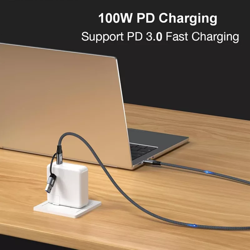 Equip 128432 USB-kaabel USB 3.2 Gen 2x2 2 m USB A/USB C USB C Must