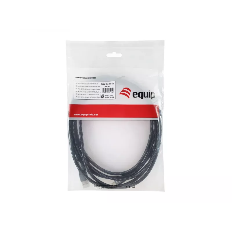 Equip 128433 USB-kaabel USB 3.2 Gen 2x2 3 m USB A / USB C must